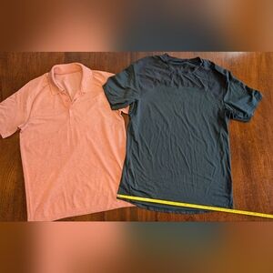 Men's Lululemon Teal and Pink Shirt Set
